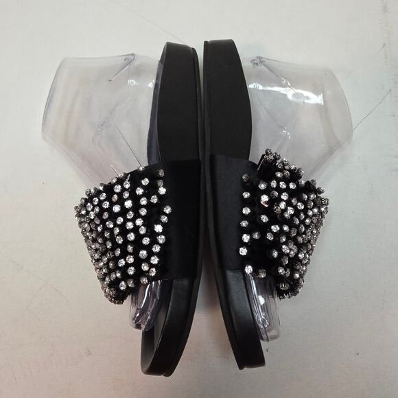 BADGLEY MISCHKA SZ 7 Horton SilverBlings 3D jewels Dress Slide SlipperDesigner - Picture 7 of 13